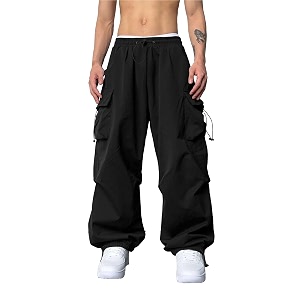 Maniac Mens Solid Side Pockets Mink Nylon