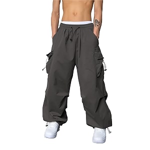 Maniac Mens Solid Side Pockets Mink Nylon