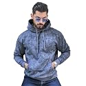 Maniac Mens Spray Printed Hooded Neck Full