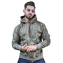 Maniac Mens Spray Printed Hooded Neck Full