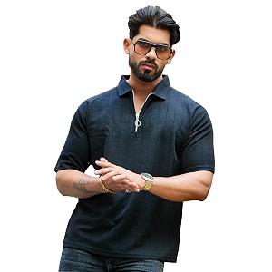 Maniac Mens Textured Polo