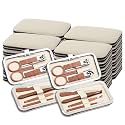 Manicure Kit Bulk, Nail Fingernail Clippers Set 7 in 1 (Beige 24 Pack)