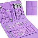 Manicure Set Professional Nail Clippers Pedicure Kit,16 pcs Stainless Steel