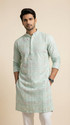 MANIMANN Embroidered Viscose Rayon Straight Kurta for