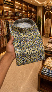MANIMANN Men Printed Straight Kurta