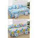 MANIQATEX 5D Printed Polycotton 8 Piece diwan Set Combo -(2 diwan bedsheet, 10 Cushion Covers, 4 Bolster Covers, Multicolor)