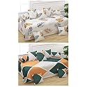 MANIQATEX 5D Printed Polycotton 8 Piece diwan Set Combo -(2 diwan bedsheet, 10 Cushion Covers, 4 Bolster Covers, Multicolor)