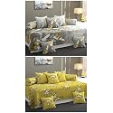 MANIQATEX 5D Printed Polycotton 8 Piece diwan Set Combo -(2 diwan bedsheet, 10 Cushion Covers, 4 Bolster Covers, Multicolor)