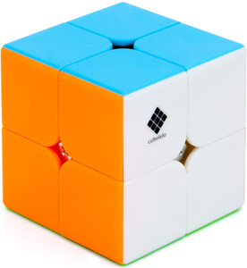 manish 2x2 Stickerless Magic Speed Cube for