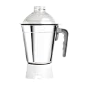 MANISH HOME庐 Wet Big Jar only 1.5L for Juicer Mixer Grinders | 2 Locks, 6 Teeth Coupler, Bajaj, Maharaja, Singer, Orient, Rico, Pigeon, Kenstar, Morphy Richards, Crompton