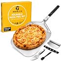 MANJIA Pizza Peel Set 12"x16", Pizza Paddle with Foldable Handle