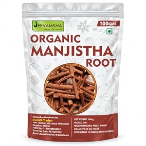 manjistha root - 100g  manjistha root sticks dried for skin hair joint amp immune support  ultimate skin amp health remedy  for eating  majith indian madder manjishtha manjishta manjishta manjista 