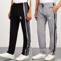 mank D Track Pant For Boys (Black, Pack of 2)