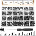 mankk 840PCS Laptop Screws 24 Sizes M1.4/1.7/2/2.5/3 Replacement Computer Tiny Screws Motherboard Screw with Screwdriver for Laptop PC Repair &amp; DIY M-165-840PCS