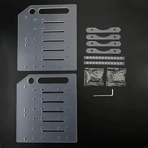 mann marthigh-capacity 3534 hddssd storage rack multi-layer acrylic drive cage with cooling fan for diy pc builders amp enthusiasts