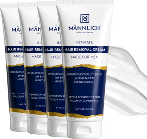 mannlich intimateprivate hair removal cream for men for unwanted coarse pubic hair cream