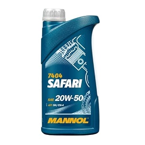 mannol 7404 safari 20w-50 api snch-4 engine oil imported from germany 1 litre