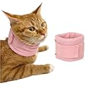 Cat Neck Brace Cover - Adjustable Elizabethan Collar for Post-Surgery Recovery Anti-Lick Wound Protective Cervical Cone for Small Medium Large Dogs Cats (Neck Girth 7.5-15.0" Depth5.1
