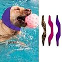 MANON ROSA Dog Ear Covers for Bathing &amp; Swimming Waterproof – 3Pcs Upgraded Anti-Slip Dog Shower Swim Cap, Ear Plugs, and Rain Hat for Small, Medium, Large Dogs Puppies Cats (Large,Purple Pink Camo)