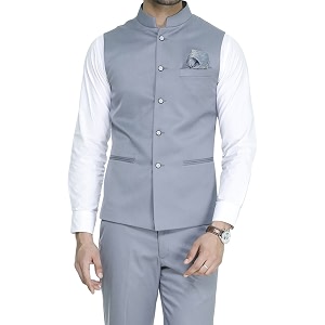 manq men39s band collar slim fit formalparty waist coat