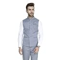 MANQ Men's Band Collar Slim Fit Formal/Party Waist Coat - 11 Colors
