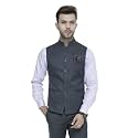 MANQ Men's Band Collar Slim Fit Formal/Party Waist Coat - 11 Colors