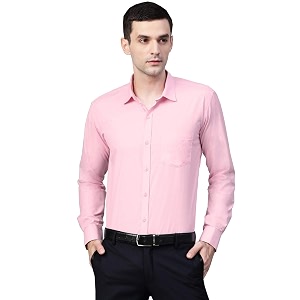 MANQ Mens Regular Fit Cotton Formal Shirt