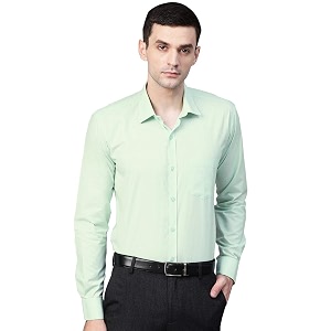 MANQ Mens Regular Fit Cotton Formal Shirt