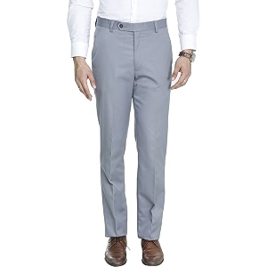MANQ Mens Slim Fit Formal Trouser