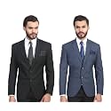 MANQ Men39s Slim Fit Single Breasted Blazer