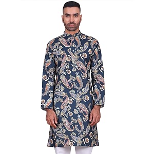 MANQ Men Ethnic Motif Kurta - Occasion