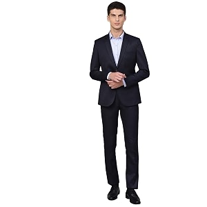 MANQ Men Slim Fit Single breasted Suit