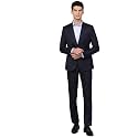 MANQ Men Slim Fit Single breasted Suit