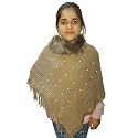 MANRA Kids Woolen Round Neck Solid Ponchu (Sc-Kids Round Neck Ponchu)