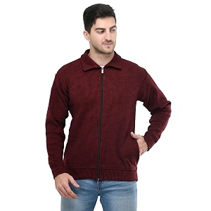 MANRA MANRA Men Zipper Thick Fabric Woolen