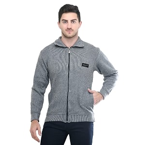 MANRA MANRA Men Zipper Thick Fabric Woolen