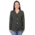 MANRA Women39s Woolen V-Neck Buttoned Full Sleeve
