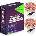 MANSAA Lights for Home Decoration | 18 Months Warranty | 3 Meter, 30 LEDs | Fairy Lights, Diwali Light, Led Lights, String Lights for Home Decoration, USB Operated - M51 (Multicolor, Pack of 2)
