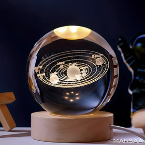 MANSAA 3D Crystal Universe Night Lamp with