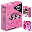 MANSAA Lights for Home Decoration | 18 Months Warranty | 3 Meter, 30 LEDs | Fairy Lights, Diwali Light, Led Lights, String Lights for Home Decoration, USB Operated - M51 (Pink, Pack of 1)
