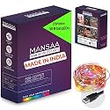 MANSAA 30 LED Fairy String Lights - 3 Meter Copper Wire, USB Powered, Multicolor, for Bedroom, Diwali, Wedding &amp; Home Decoration (Pack of 1)
