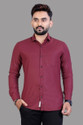 Mansi F Studio Men Solid Casual Maroon