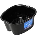 Mantello Foot Soaking Tub- Extra Large Pedicure Bowl - Foot Bath Basin - Home Foot Spa (Black)
