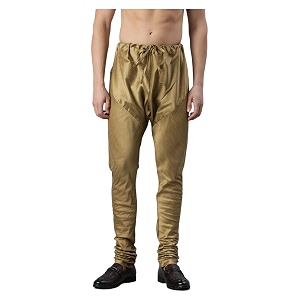 manthan men39s art silk solid churidar