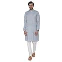 Manthan Men39s Solid Art Silk Kurta
