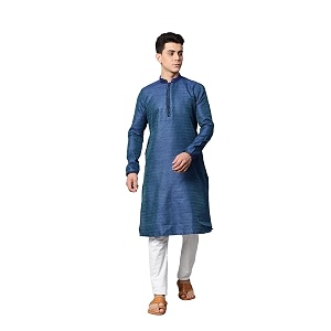 Manthan Mens Full Sleeves Striped Blended Cotton