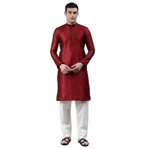 Manthan Mens Full Sleeves Striped Blended Cotton