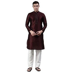 Manthan Mens Full Sleeves Striped Blended Cotton