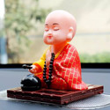 Manthan Solar Powered Buddha Bobblehead car office