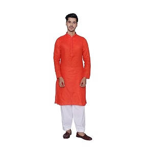 manthan solid kurta for men